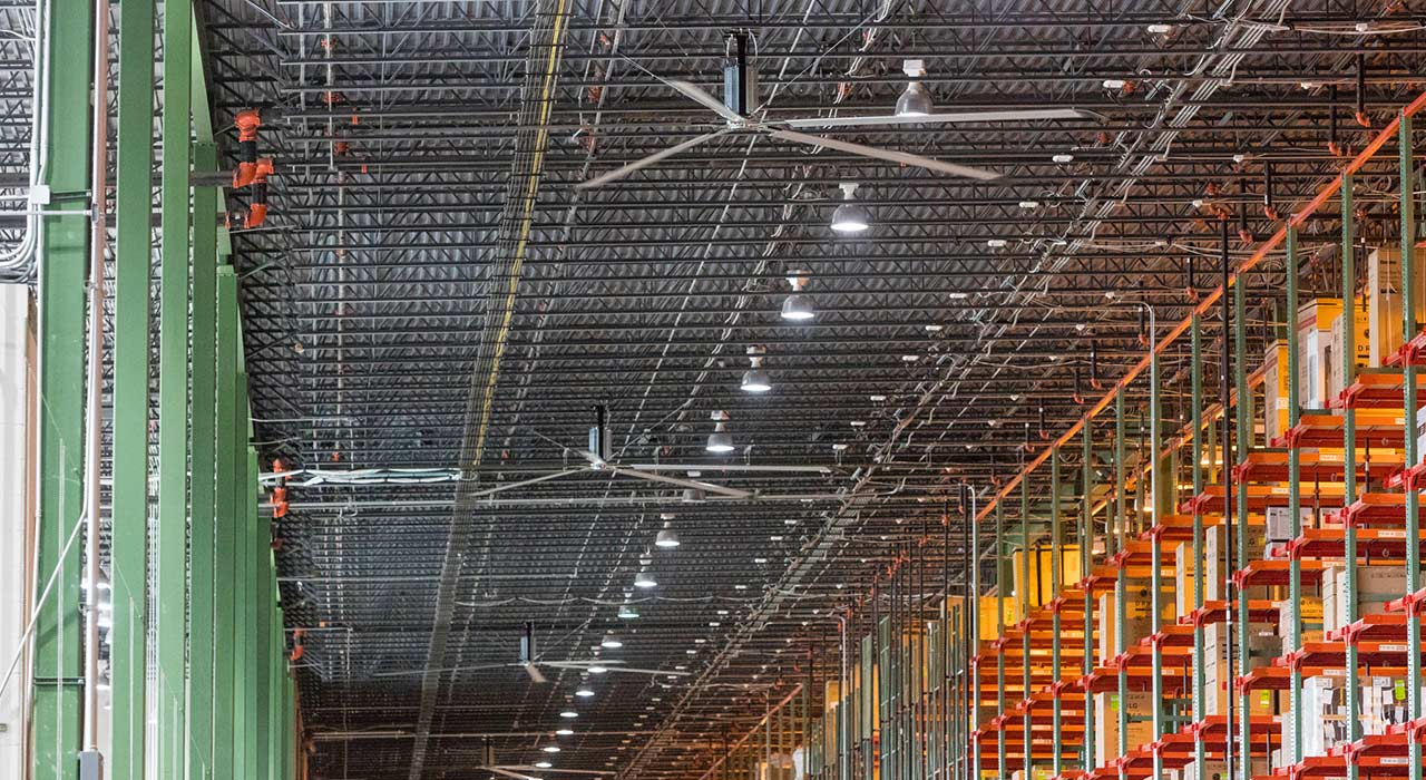 Colossus Industrial HVLS fans (multiple sizes)